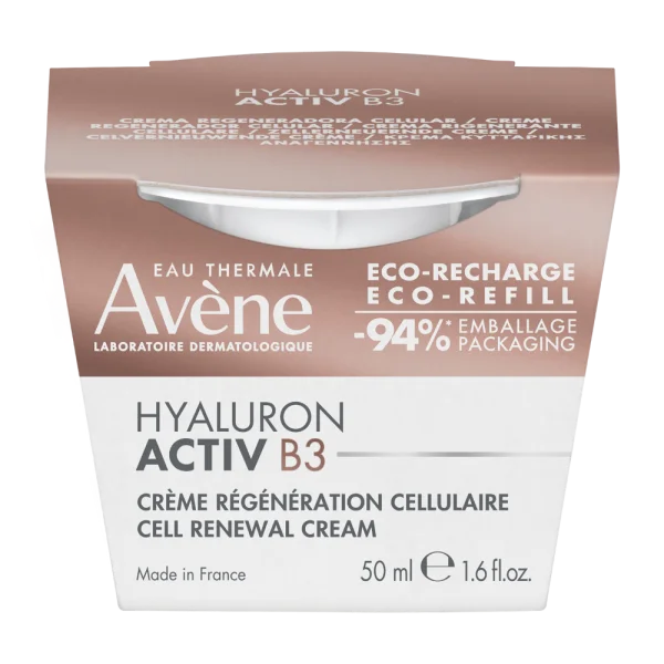 Avene Hyaluron Activ B3, krem odbudowujący komórki, refill, 50 ml