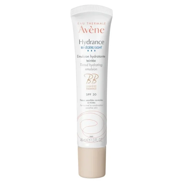 Avene Hydrance BB-Legere, nawilżająca emulsja koloryzująca, lekka konsystencja, SPF 30, 40 ml