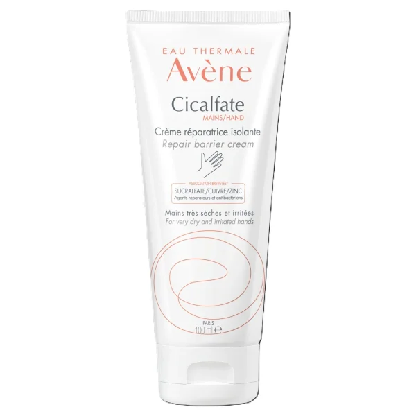 Avene Cicalfate, krem regenerujący do rąk, efekt bariery, skóra sucha i popękana, 100 ml
