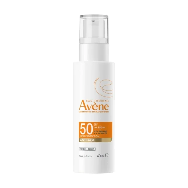 Avène Wysoka ochrona przeciwsłoneczna, fluid anti-age, SPF 50, 40 ml