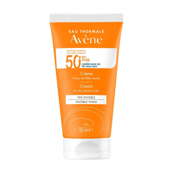 Avene Sun, krem ochronny do twarzy, skóra sucha i wrażliwa, SPF 50+, 50 ml