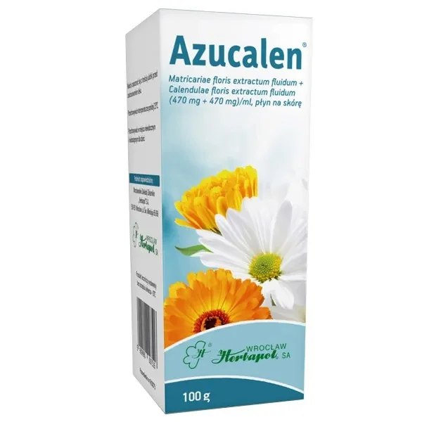 Azucalen (470 mg + 470 mg)/ml, płyn na skórę, 100 g