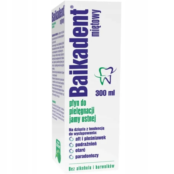 Baikadent, miętowy płyn do pielęgnacji jamy ustnej, 300 ml