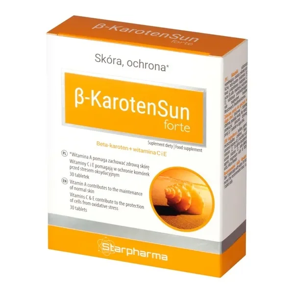 Beta Karoten Sun Forte, 30 tabletek