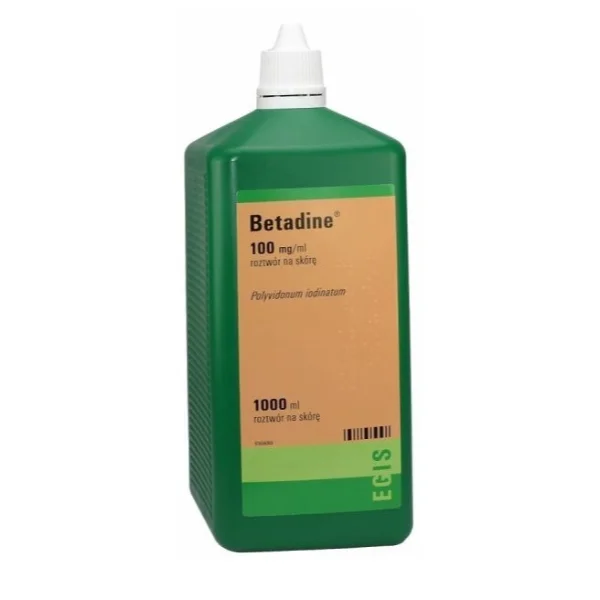 Betadine 100 mg/ml, roztwór na skórę, 1000 ml