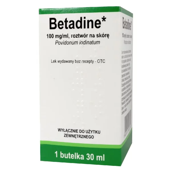 Betadine 100 mg/ml, roztwór na skórę, 30 ml (import równoległy)