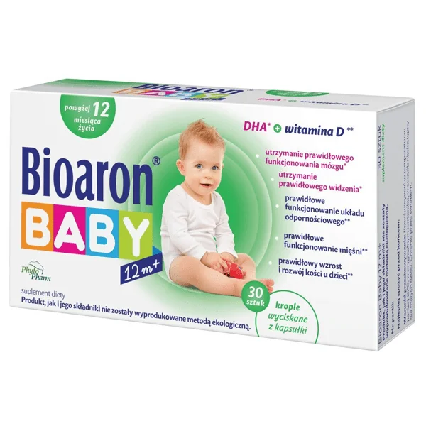 Biaron Baby 12m+, dla dzieci powyżej 12 miesiąca, 30 kapsułek twist-off