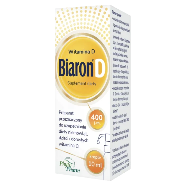 Biaron D, witamina D 400 j.m., krople, 10 ml