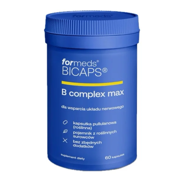 ForMeds BICAPS B Complex Max, zestaw witamin z grupy B, 60 kapsułek
