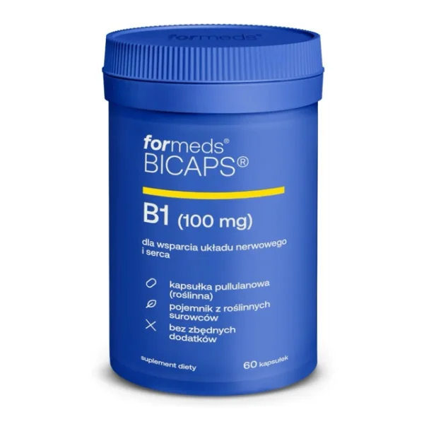 ForMeds BICAPS B1, witamina B1 na układ nerwowy i serce, 60 kapsułek