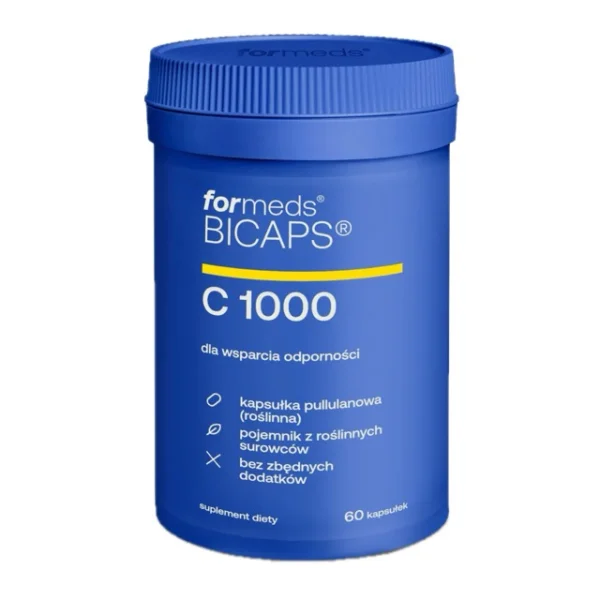 ForMeds BICAPS C 1000, witamina C dla wsparcia odporności, 60 kapsułek