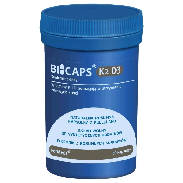 ForMeds BICAPS K2 D3, dla wzmocnienia kości i zębów, 60 kapsułek