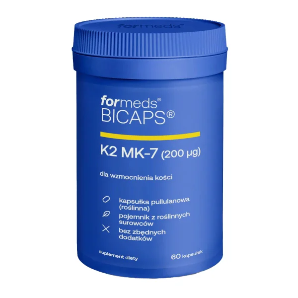 ForMeds BICAPS Lutein+, luteina 20 mg + zeaksantyna 2 mg + witamina A 800 µg, 60 kapsułek
