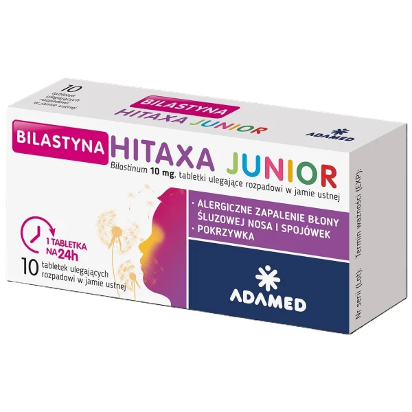Bilastyna Hitaxa Junior 10 mg, 10 tabletek
