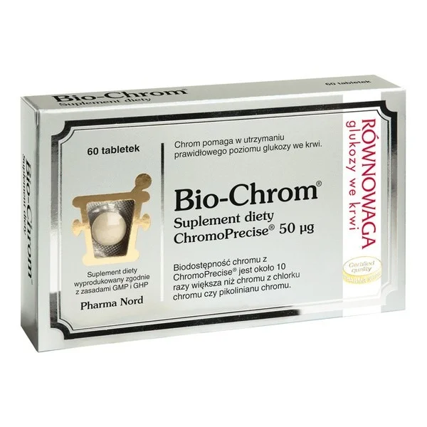 Pharma Nord Bio-Chrom, chrom 50 μg, 60 tabletek