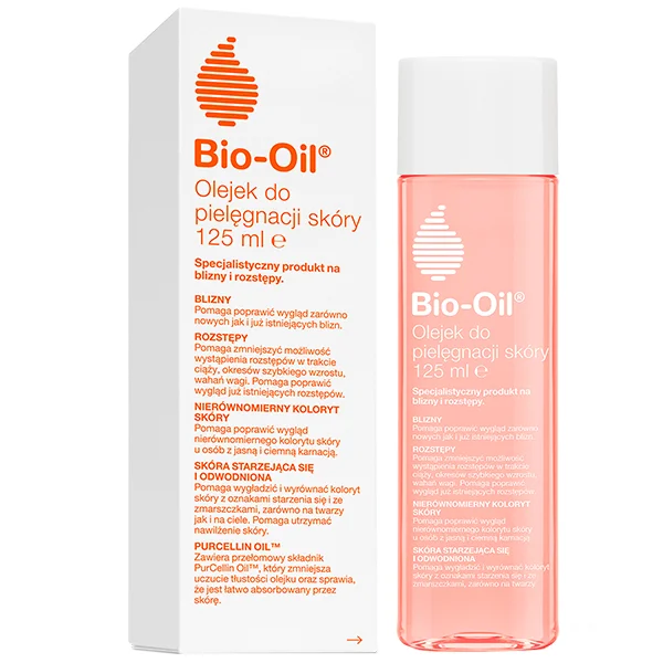 Bio-Oil, specjalistyczny olejek do pielęgnacji skóry, na blizny i rozstępy, 125 ml
