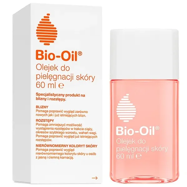 Bio-Oil, specjalistyczny olejek do pielęgnacji skóry, na blizny i rozstępy, 60 ml