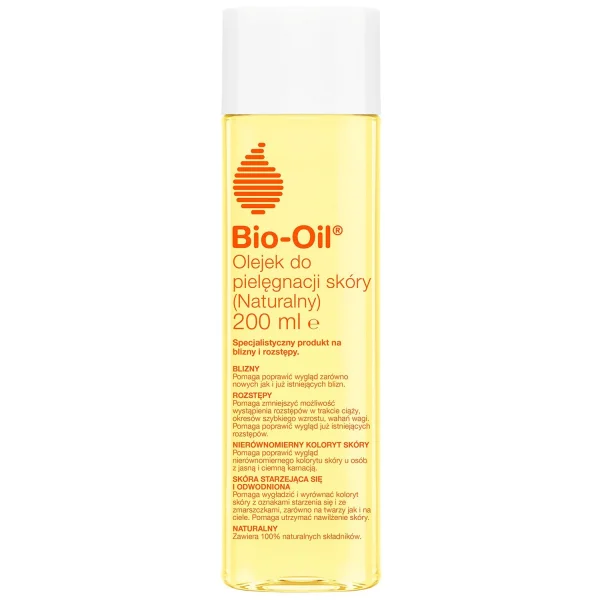 Bio-Oil, naturalny olejek do pielęgnacji skóry, na blizny i rozstępy, 200 ml