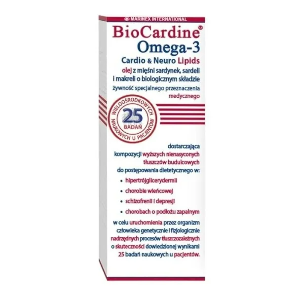 BioMarine Medical Cardio & Neuro Lipids, płyn, 200 ml