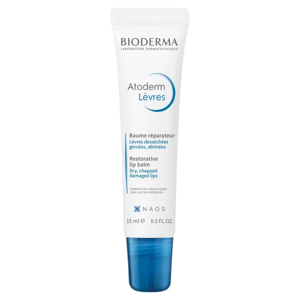 Bioderma Atoderm Levres Baume, balsam do ust, skóra spierzchnięta i sucha, 15 ml