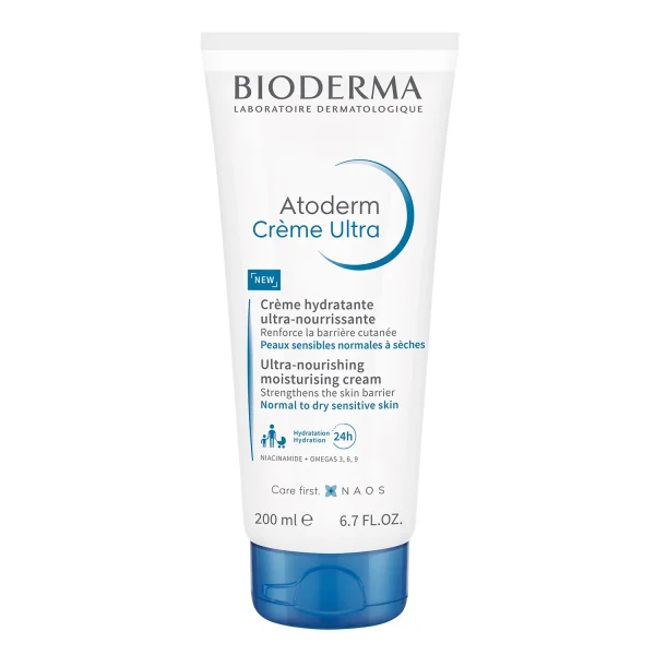 Bioderma Atoderm Creme Ultra, ultra-odżywczy krem nawilżający do ciała, skóra normalna, sucha i wrażliwa, 200 ml