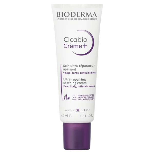 Bioderma Cicabio+ Creme, krem łagodząco-odbudowujący, skóra podrażniona, 40 ml