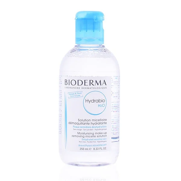 Bioderma Hydrabio H2O, nawilżający płyn micelarny do demakijażu, skóra odwodniona, 250 ml
