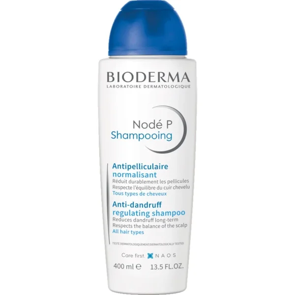 Bioderma Node P Shampooing Normalisant, uniwersalny normalizujący szampon przeciwłupieżowy, 400 ml