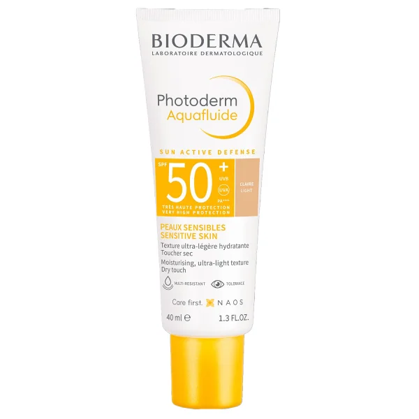 Bioderma Photoderm Aquafluide, ultralekki fluid przeciwsłoneczny do skóry normalnej, jasny, SPF 50+, 40 ml