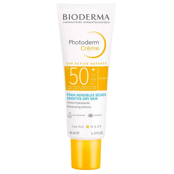 Bioderma Photoderm Creme, ochronny krem do twarzy, skóra sucha, SPF 50+, 40 ml