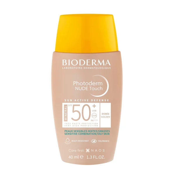 Bioderma Photoderm Nude Touch, podkład mineralny z efektem nude, odcień ciemny, SPF 50+, 40 ml