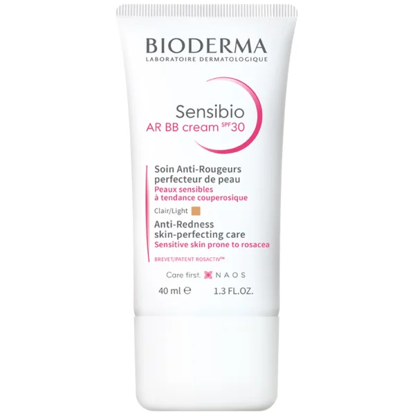 Bioderma Sensibio AR, krem BB redukujący i maskujący zaczerwienienia, skóra naczynkowa i wrażliwa, SPF 30, 40 ml