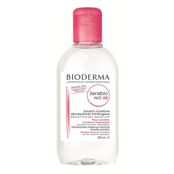 Bioderma Sensibio H2O AR, woda micelarna, skóra wrażliwa i naczynkowa, 250 ml