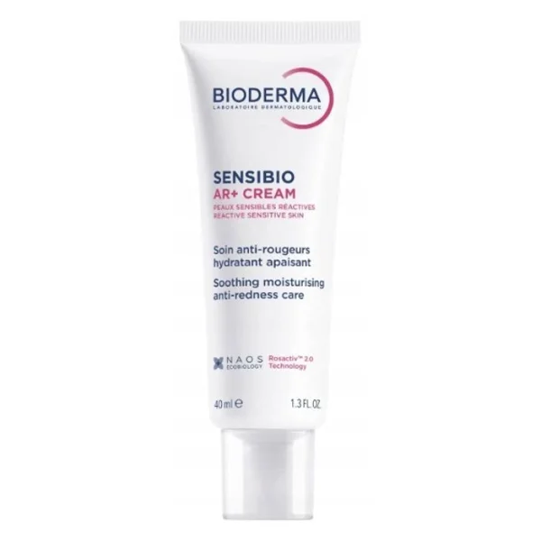 Bioderma Sensibio AR+ Cream, krem redukujący zaczerwienienia kojąco-nawilżający dla skóry wrażliwej, 40 ml