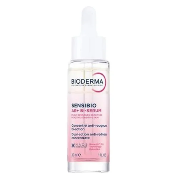 Bioderma Sensibio AR+ Bi, serum o podwójnym działaniu redukuje zaczerwienia i wygładza zmarszczki, 30 ml