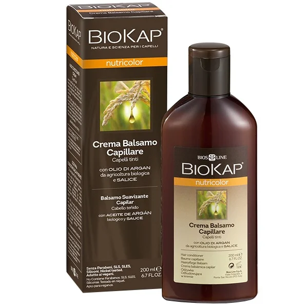 Biokap Nutricolor, odżywka w kremie do włosów farbowanych, 200 ml