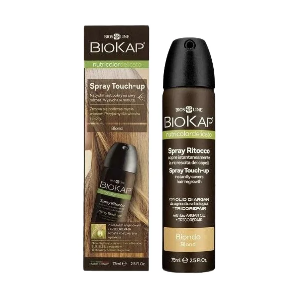 Biokap Nutricolor Delicato Spray Touch Up, spray na odrosty, jasny blond, 75 ml