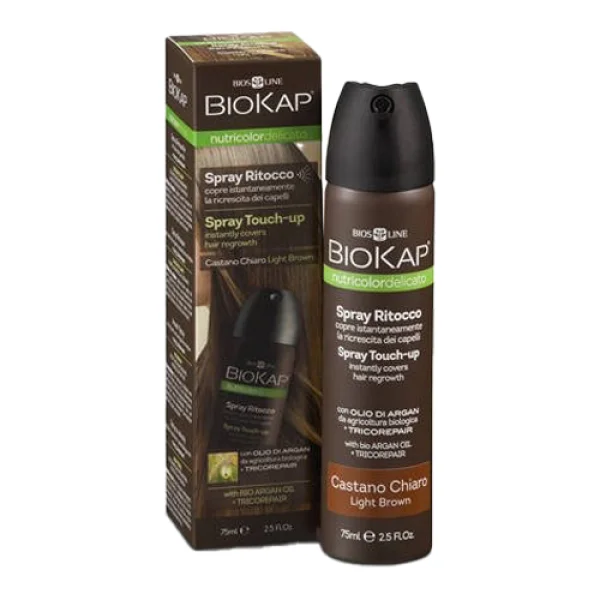 Biokap Nutricolor Delicato TouchUp, Jasny Brąz, spray, 75 ml