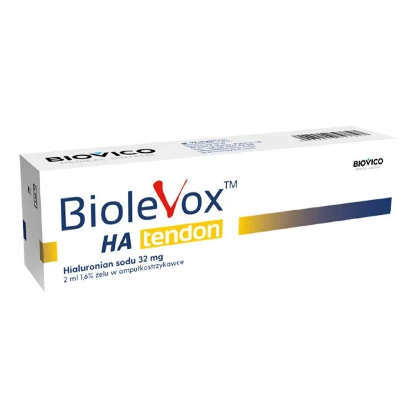 Biovico, Biolevox HA Tendon, żel dostawowy, 2 ml x 1 ampułkostrzykawka