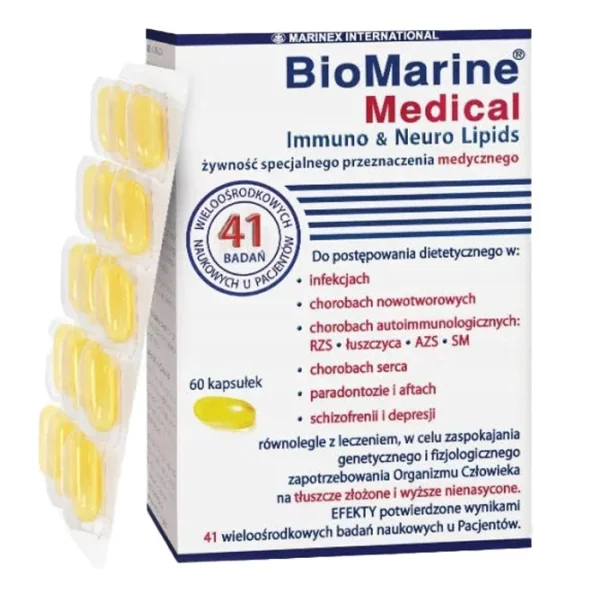 BioMarine Medical Immuno & Neuro Lipids, 60 kapsułek