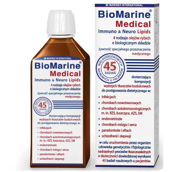 BioMarine Medical Immuno & Neuro Lipids, płyn, 200 ml