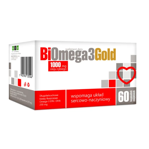 MBM BiOmega3Gold 1000 mg, 60 kapsułek