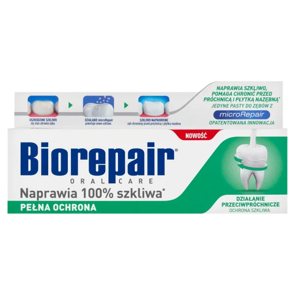 Biorepair Pełna Ochrona, pasta do zębów, bez fluoru, 75 ml