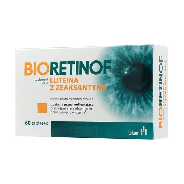 Bioretinof z Luteiną i Zeaksantyną, 60 tabletek