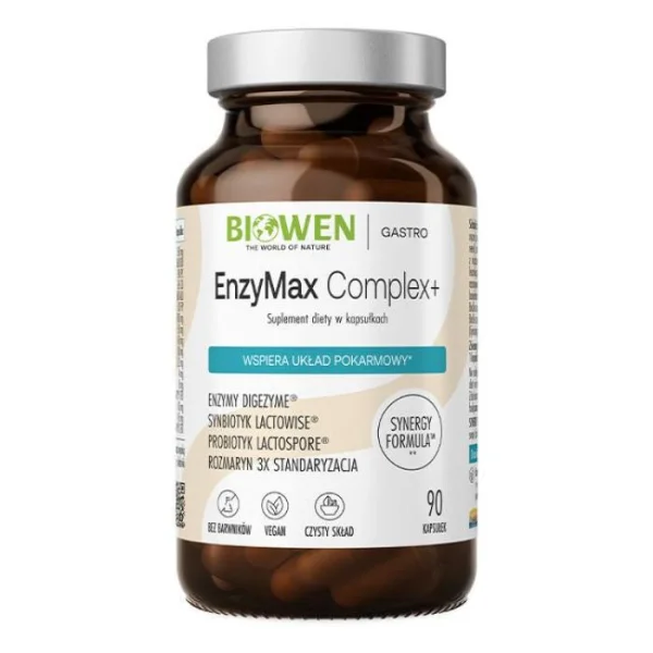 Biowen EnzyMax Complex+, enzymy trawienne, 90 kapsułek