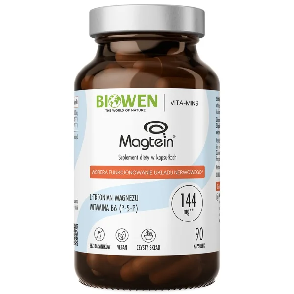 Biowen Treonian magnezu Magtein, 90 kapsułek