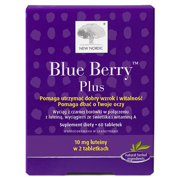 New Nordic Blue Berry Plus, 60 tabletek