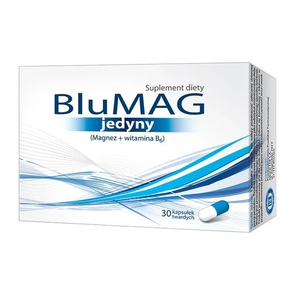 BluMAG Jedyny, magnez + witamina B6, 30 kapsułek twardych