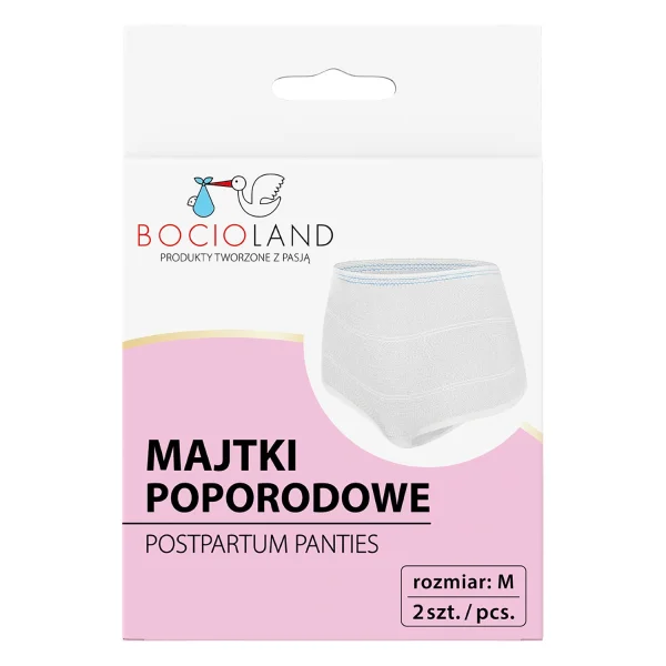 Bocioland, majtki poporodowe, siateczkowe, rozmiar M, 2 sztuki