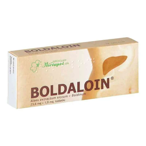 Boldaloin 23,6 mg + 1,0 mg, 30 tabletek